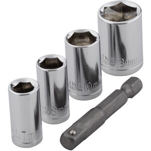 Wolfcraft 2413000 - 5-Piece Socket Set - Green Wolfcraft 2413000 - 5-Piece Socket Set - Green