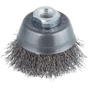 Wolfcraft 2702000 Stainless Steel Wire Cup Brush - Angled, Wavy, ø 65mm Wolfcraft 2702000 Stainless Steel Wire Cup Brush - Angled, Wavy, ø 65mm