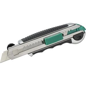 Couteau utilitaire Wolfcraft - 18mm, verrouillage automatique, 8 lames Couteau utilitaire Wolfcraft - 18mm, verrouillage automatique, 8 lames