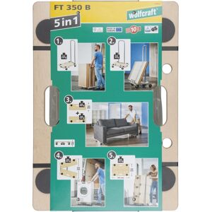 wolfcraft FT350B Carretilla de Muebles - 5-en-1 para Transporte Pesado wolfcraft FT350B Carretilla de Muebles - 5-en-1 para Transporte Pesado