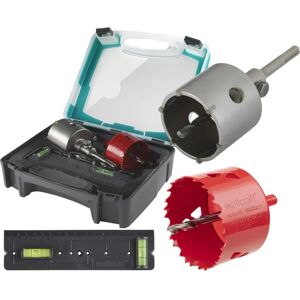 Wolfcraft Model 5982000 - Hole Saw Set for Concrete, Brick, Stone, Wood, Metal Wolfcraft Model 5982000 - Hole Saw Set for Concrete, Brick, Stone, Wood, Metal