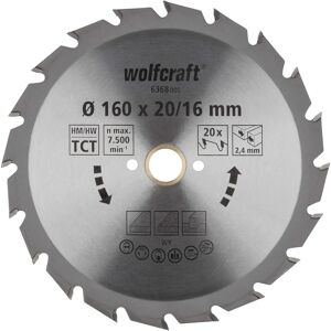 Wolfcraft 6368000 - Lame de scie circulaire - 160x20mm - 20 dents - Publicité Wolfcraft 6368000 - Lame de scie circulaire - 160x20mm - 20 dents - Publicité