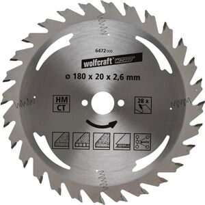 Wolfcraft 6472000 Disque de scie circulaire en carbure - Coupe longitudinale - 180x20mm - Publicité Wolfcraft 6472000 Disque de scie circulaire en carbure - Coupe longitudinale - 180x20mm - Publicité