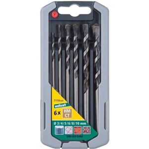 Wolfcraft Set of 6 Concrete and Stone Drill Bits - Professional Wolfcraft Set of 6 Concrete and Stone Drill Bits - Professional