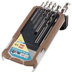 Wolfcraft 7120000 - 6 Wood Spiral Drill Bits Set - For Hard Wood Wolfcraft 7120000 - 6 Wood Spiral Drill Bits Set - For Hard Wood