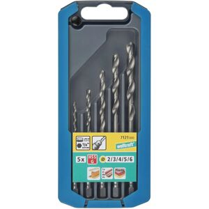 Wolfcraft 7121000 Drill Bits Set - Precision HSS, 5 Diameters Wolfcraft 7121000 Drill Bits Set - Precision HSS, 5 Diameters