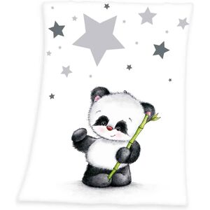 Herding Panda Microfibre Fleece Throw Blanket - 75x100 cm - Black, White Herding Panda Microfibre Fleece Throw Blanket - 75x100 cm - Black, White