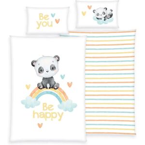 Herding Regenbogen Panda Baby Bettwäsche - 2 Stück Herding Regenbogen Panda Baby Bettwäsche - 2 Stück
