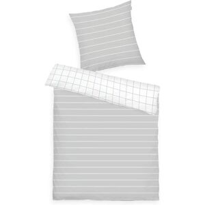 TOM TAILOR Light Grey & White Reversible Bedding Set - Bedding Set TOM TAILOR Light Grey & White Reversible Bedding Set - Bedding Set