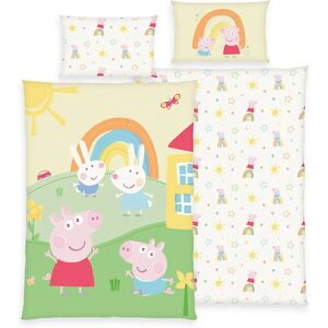 Herding Baby Bettwäsche-Set - Baumwolle, Peppa Pig, Reißverschluss Herding Baby Bettwäsche-Set - Baumwolle, Peppa Pig, Reißverschluss