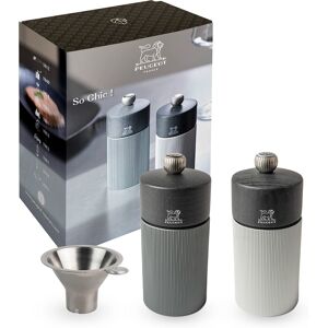 Peugeot Salt & Pepper Mills Set 12cm Grey Peugeot Salt & Pepper Mills Set 12cm Grey