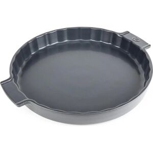 Peugeot Stoneware Fluted Round Tart Dish - 30cm - Slate Grey Peugeot Stoneware Fluted Round Tart Dish - 30cm - Slate Grey
