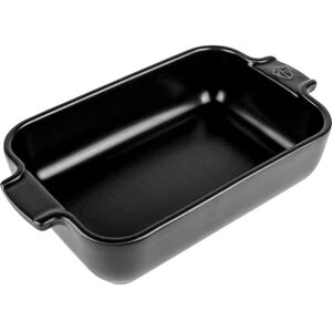 Peugeot Ceramic Baking Dish 22x13cm - Rectangular Black Satin - Baking Dish Peugeot Ceramic Baking Dish 22x13cm - Rectangular Black Satin - Baking Dish