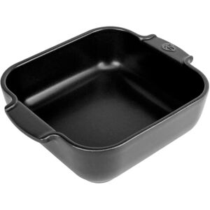 Peugeot Ceramic Square Oven Dish - 21cm - Black Satin - Kitchenware Peugeot Ceramic Square Oven Dish - 21cm - Black Satin - Kitchenware