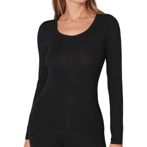 Schiesser Personal Fit Czarna Długi Rękaw Koszulka Schiesser Personal Fit Czarna Długi Rękaw Koszulka