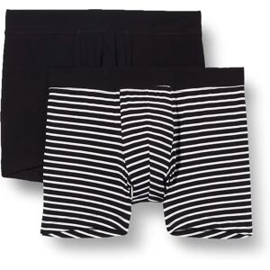 Schiesser Shorts Pack 2 Coton Bio - Noir/Rayé - Shorts - Publicité Schiesser Shorts Pack 2 Coton Bio - Noir/Rayé - Shorts - Publicité