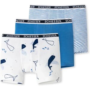 Schiesser ekologisk bomulls 3-pack boxershorts - Mörkblå med mönster Schiesser ekologisk bomulls 3-pack boxershorts - Mörkblå med mönster