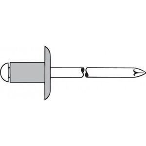 Remache K11 5x16mm - Cabeza grande de aluminio, Pack de 500 Remache K11 5x16mm - Cabeza grande de aluminio, Pack de 500