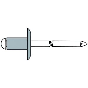 Remache Ciega Gesipa K14 5 x 12mm de Aluminio/Acero - Unión Duradera Remache Ciega Gesipa K14 5 x 12mm de Aluminio/Acero - Unión Duradera