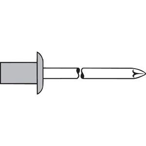 Gesipa - Remache ciego cap alu/Acero Inoxidable estándar cabeza semi-abombada 4,0x11,0mm - 1453892 Gesipa - Remache ciego cap alu/Acero Inoxidable estándar cabeza semi-abombada 4,0x11,0mm - 1453892