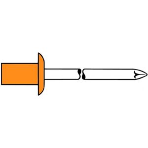 Gesipa 1450152 Vandsikret blindnitte i kobber - 500 stk. Gesipa 1450152 Vandsikret blindnitte i kobber - 500 stk.