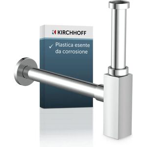 KIRCHHOFF Design-Siphon - 30cm Weiß Messing Siphon KIRCHHOFF Design-Siphon - 30cm Weiß Messing Siphon