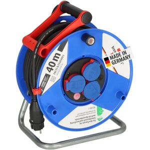 Bobina de cable IP44 de Brennenstuhl - Plástico resistente, Azul Bobina de cable IP44 de Brennenstuhl - Plástico resistente, Azul