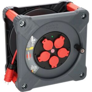 Brennenstuhl Draagbare Kabelhaspel - IP44, 33m, 5 stopcontacten Brennenstuhl Draagbare Kabelhaspel - IP44, 33m, 5 stopcontacten