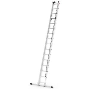 Échelle télescopique Hailo ProfiStep Duo en Aluminium 8,7m 2x16 Échelons - Publicité Échelle télescopique Hailo ProfiStep Duo en Aluminium 8,7m 2x16 Échelons - Publicité