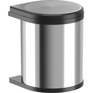 Hailo Mono 3515-03 Waste Bin - 15L, Black, Stainless Steel Hailo Mono 3515-03 Waste Bin - 15L, Black, Stainless Steel