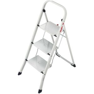 Hailo - Escalera de tijera de 3 peldaños, altura de trabajo 2,69 m - profistep Hailo - Escalera de tijera de 3 peldaños, altura de trabajo 2,69 m - profistep