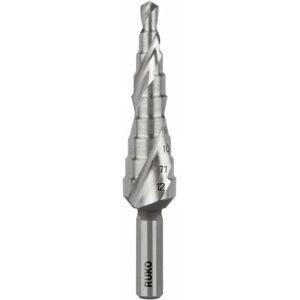 Ruko 101050-9 Step Drill - Metal, 9-stage, Silver Ruko 101050-9 Step Drill - Metal, 9-stage, Silver