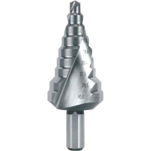 RUKO - Drill bit with 9 steps - High-performance spiral-flute design RUKO - Drill bit with 9 steps - High-performance spiral-flute design