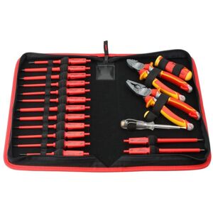 Ensemble de tournevis Felo avec outils isolés VDE - 19 pièces - Publicité Ensemble de tournevis Felo avec outils isolés VDE - 19 pièces - Publicité