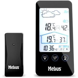 Estación meteorológica digital Mebus 11908 - Negro - Sensores interior/exterior Estación meteorológica digital Mebus 11908 - Negro - Sensores interior/exterior