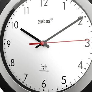 Mebus 19447 Wall/Desk Clock - Black/White - Reliable Wireless Design Mebus 19447 Wall/Desk Clock - Black/White - Reliable Wireless Design