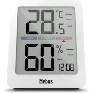 Station météo intérieure blanche Mebus 40928 - Station météo Station météo intérieure blanche Mebus 40928 - Station météo