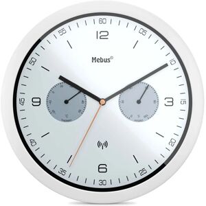Reloj de Pared Mebus 52826 - Controlado por Radio, Termómetro e Higrómetro, Plástico de Alta Calidad Reloj de Pared Mebus 52826 - Controlado por Radio, Termómetro e Higrómetro, Plástico de Alta Calidad