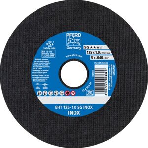 PFERD EHT 125-1,0 SG INOX - Stainless Steel Cutting Disc PFERD EHT 125-1,0 SG INOX - Stainless Steel Cutting Disc