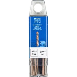 PFERD 25203563 Drill Bit - 10 pcs, Inox, 4.5mm, Spiral, High Precision PFERD 25203563 Drill Bit - 10 pcs, Inox, 4.5mm, Spiral, High Precision