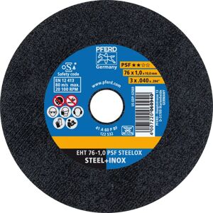 PFERD - Steelox 76x1.0x10mm Cutting Disc - Angle Grinder Accessory PFERD - Steelox 76x1.0x10mm Cutting Disc - Angle Grinder Accessory