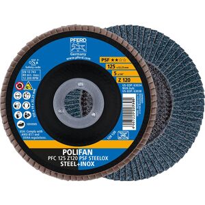 PFERD 67769125 Zirconium Corundum Angle Grinder Accessory - 120 Grit, 125mm PFERD 67769125 Zirconium Corundum Angle Grinder Accessory - 120 Grit, 125mm