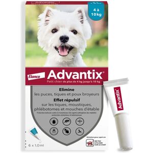 Advantix Petit Chien 4-10kg - Anti-parasites - Publicité Advantix Petit Chien 4-10kg - Anti-parasites - Publicité