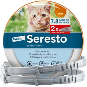 Collier Antiparasitaire Seresto pour Chat - 2 Colliers - Publicité Collier Antiparasitaire Seresto pour Chat - 2 Colliers - Publicité