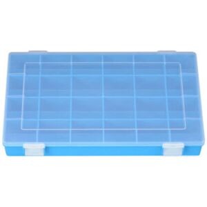 Hünersdorff Blaue Aufbewahrungsbox - Rechteckiger PP-Organizer - 24 Fächer Hünersdorff Blaue Aufbewahrungsbox - Rechteckiger PP-Organizer - 24 Fächer