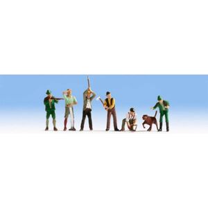 Figuras de Cazadores y Leñadores NOCH - Escala H0 Figuras de Cazadores y Leñadores NOCH - Escala H0