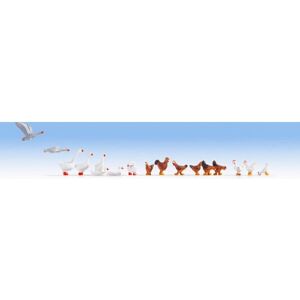 Figuras de escala NOCH pollo y gansos - Parte/accesorio de modelo a escala Figuras de escala NOCH pollo y gansos - Parte/accesorio de modelo a escala