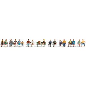 NOCH 16131 Scale Model Figures - Hand-Painted, Sitting Scene - Scale Model Part NOCH 16131 Scale Model Figures - Hand-Painted, Sitting Scene - Scale Model Part
