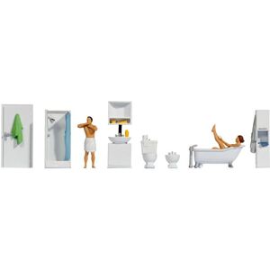 Noch 16289 Bathroom Themed Figure Set - Scale Model Figures Noch 16289 Bathroom Themed Figure Set - Scale Model Figures