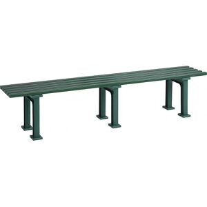 Banco sin respaldo Kaiserkraft - 5 listones - 2000mm - Verde Banco sin respaldo Kaiserkraft - 5 listones - 2000mm - Verde